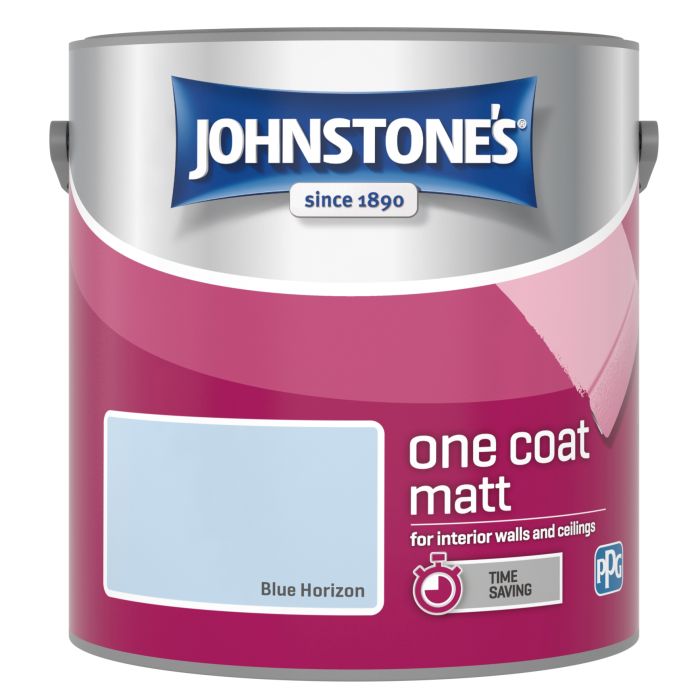 Johnstone's 2.5L One Coat Matt Paint in Blue Horizon