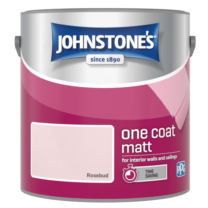 Johnstone's One Coat Matt Paint Rosebud 2.5L