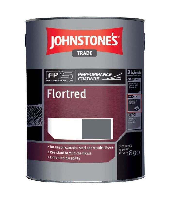 Johnstone's Trade Flortred Floor Paint in Dark Grey, 2.5L tin