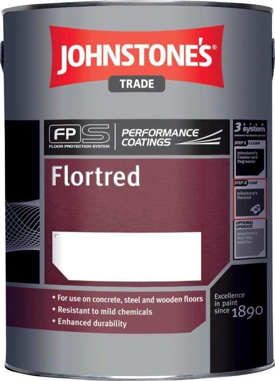 Johnstone's Trade Flortred Floor Paint in White 5L