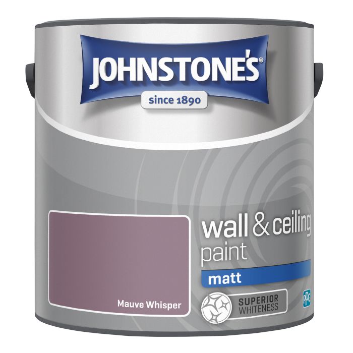 Johnstone's Wall & Ceiling Matt Paint in Mauve Whisper, 2.5L