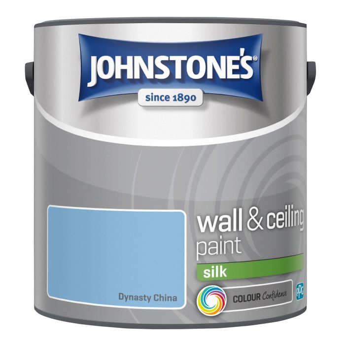 Johnstone's Wall & Ceiling Silk Paint, Dynasty China, 2.5L silk emulsion tin