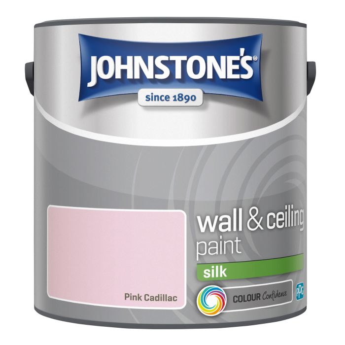 Johnstone's 2.5L Pink Cadillac Silk Wall and Ceiling Paint