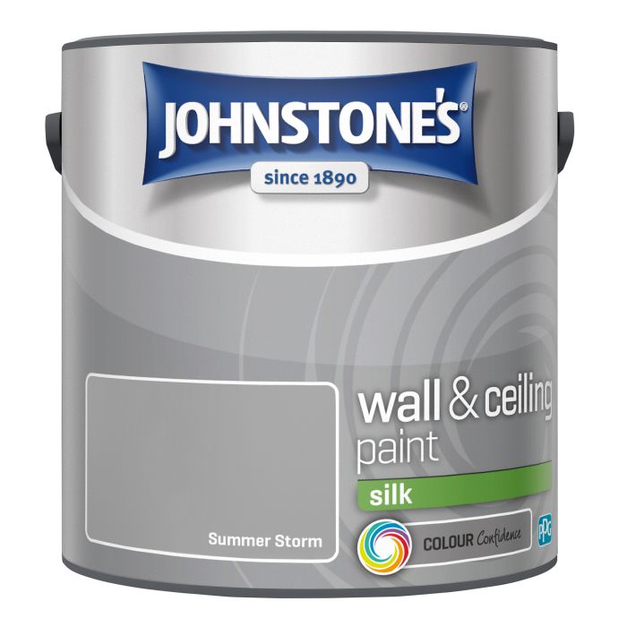 Johnstone's Wall & Ceiling Silk Paint in Summer Storm, 2.5L silk emulsion