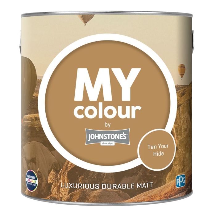 Johnstone's My Colour Durable Matt Paint in Tan your Hide, 2.5L interior emulsion