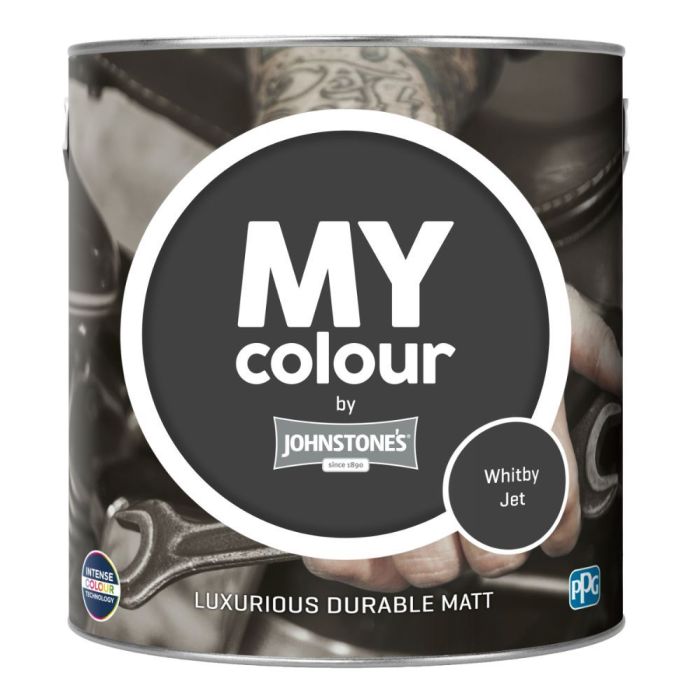 Johnstone's My Colour Durable Matt Paint Whitby Jet 2.5L interior matt topcoat