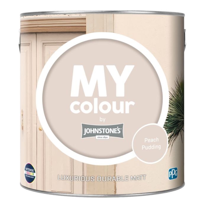 Johnstone's My Colour Durable Matt Paint in Peach Pudding, 2.5L