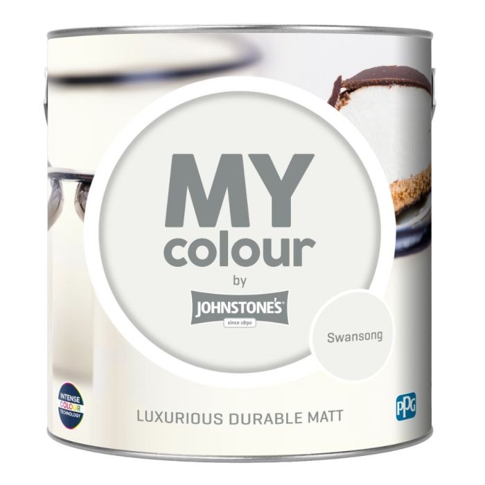 Johnstone's My Colour Durable Matt Paint in Swansong, 2.5L