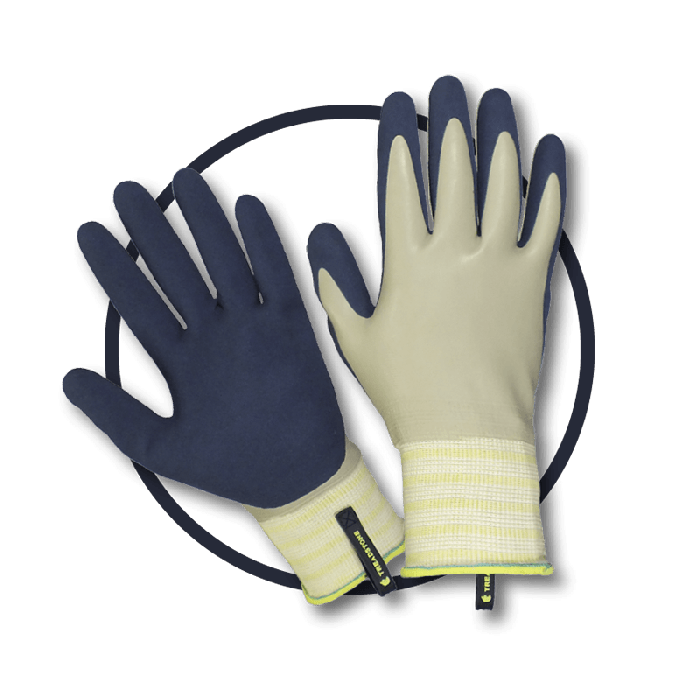 Treadstone Clip Watertight Gloves size M with waterproof smooth latex dip and sandy latex palm coating
