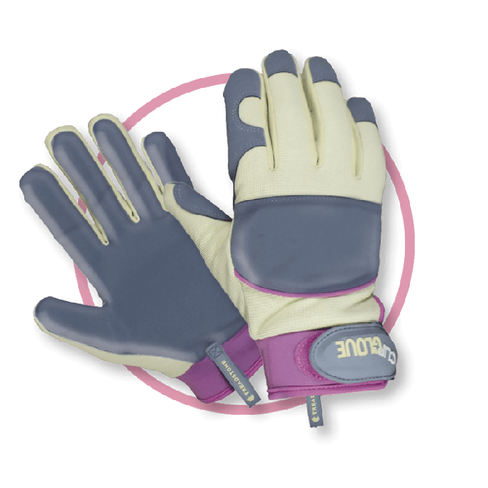 Treadstone Clip Leather Palm Ladies Gloves - S with soft goatskin palm and lined Spandex back