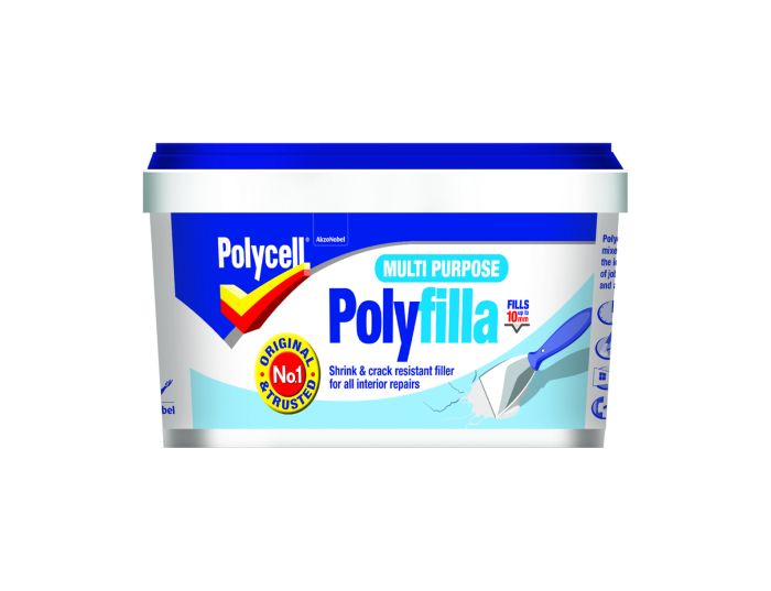 Polycell Multi Purpose Polyfilla Ready Mixed 600g grey filler tub
