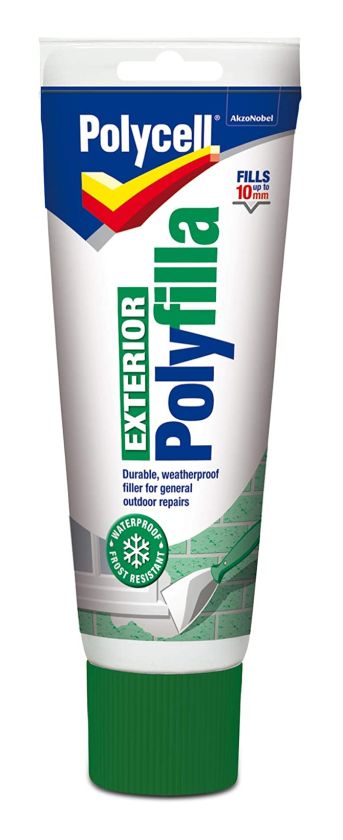 Polycell Multi Purpose Exterior Polyfilla ready-mixed 330g tube in grey