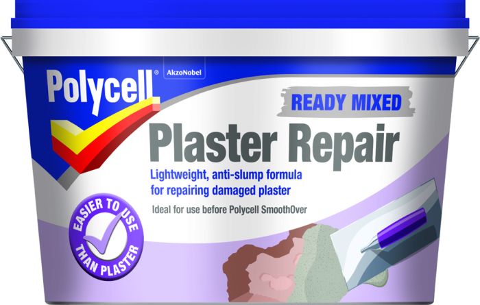 Polycell Plaster Repair Polyfilla Ready Mixed 2.5L grey filler tub