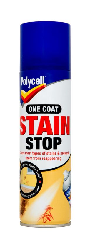 Polycell One Coat Stain Stop Aerosol 250ml paint preparation