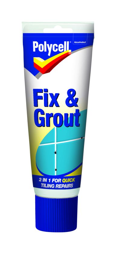 Polycell Fix & Grout Tube - 230ml in brilliant white