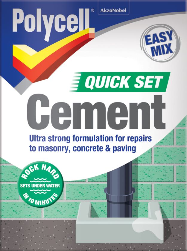 Polycell Quick Set Cement 2kg grey