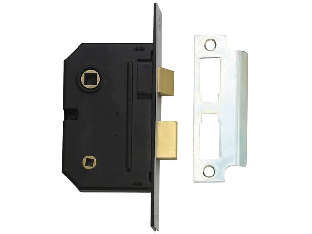 Yale PM236 67mm Bathroom 2 Lever Sash Lock in Polished Chrome