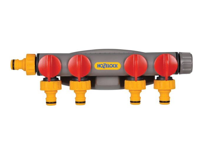 Hozelock 2150 4 way Tap Connector with four independent flow control valves