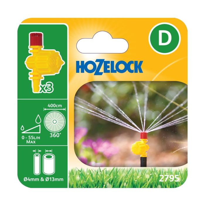 Hozelock 2795 360º Adjustable Vari-Jets Pack Of 3