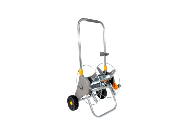 Hozelock 2437 60M Empty Metal Hose Cart with zinc plated steel frame