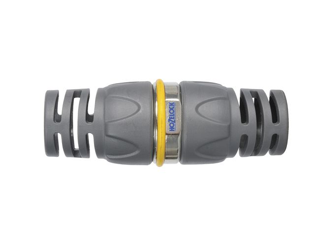 Hozelock 2043 Pro Metal Hose Repair Connector for 12.5mm hose in nickel plated brass