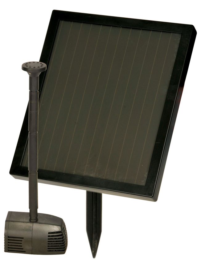 Hozelock 3538 Solar Cascade Fountain Pump 300LPH solar-powered water feature pump with separate solar panel
