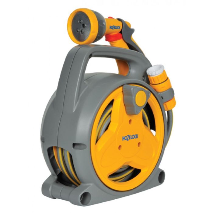 Hozelock 2425 Pico Reel 10m garden hose reel with multi spray gun