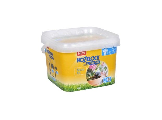 Hozelock 7024 Easy Drip Micro Kit for up to 15 containers with 4mm hose
