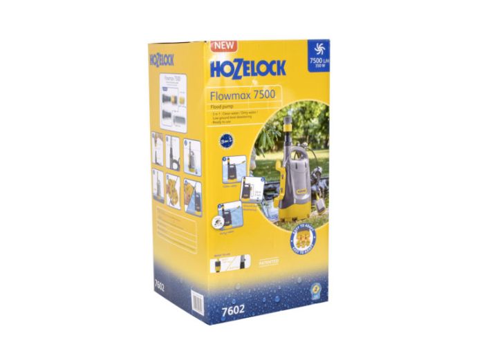 Hozelock 7602 Flowmax 7500 350W 3 in 1 flood pump