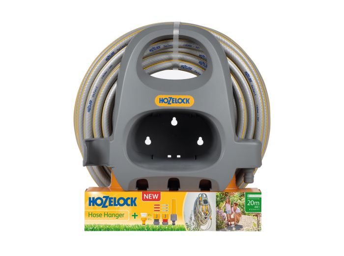 Hozelock 2364 Hose Hanger Starter Set with 20m hose and fittings