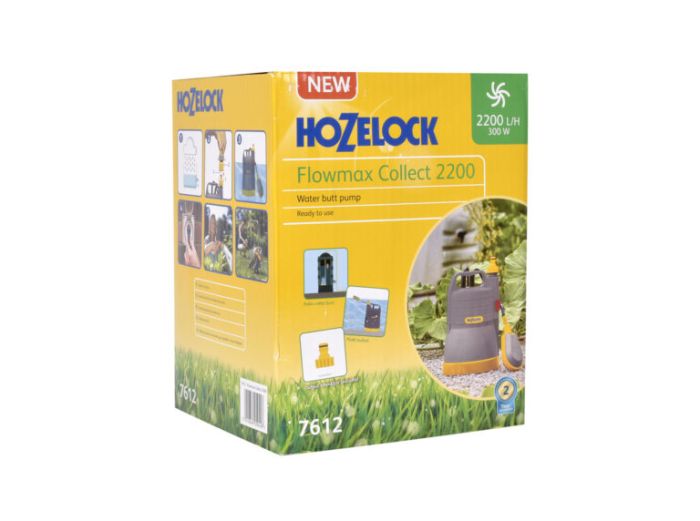 Hozelock 7612 Flowmax Collect 2200 Water Butt Pump 300W