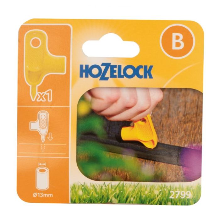 Hozelock 2799 Hole Punch for 13mm to 25mm supply pipe with hexagonal spanner tool