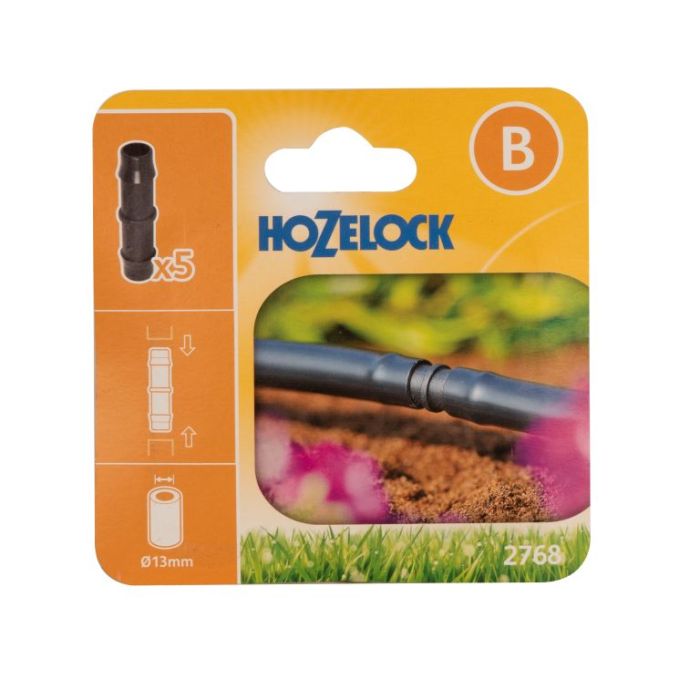 Hozelock 2768 13mm Straight Connectors Pack Of 5