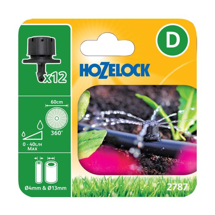 Hozelock 2787 360 Degree Adjustable Sprinkler Pack Of 12