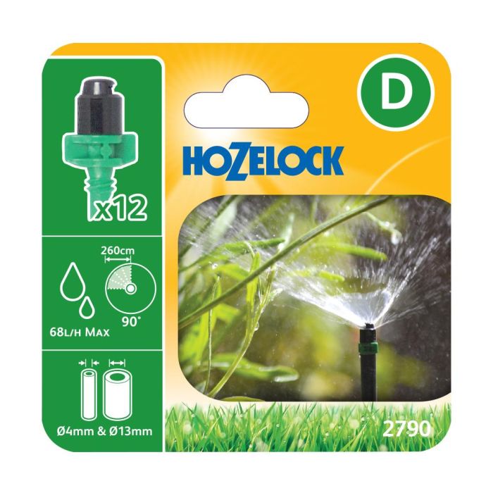 Hozelock 2790 90º Micro Spray Jets Pack Of 12
