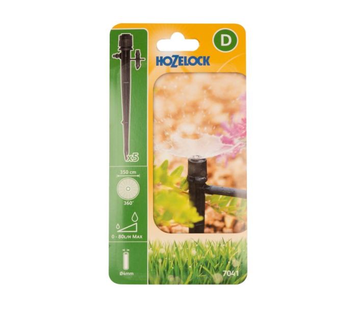 Hozelock 7041 Spectrum 360° Adjustable Spray - Pack of 5