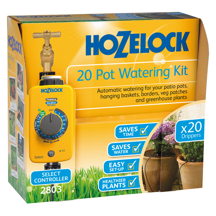 Hozelock 2803 20 Pot Watering Kit automatic system