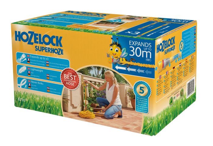Hozelock 8230 Expanding Superhoze 30m expandable hose pipe