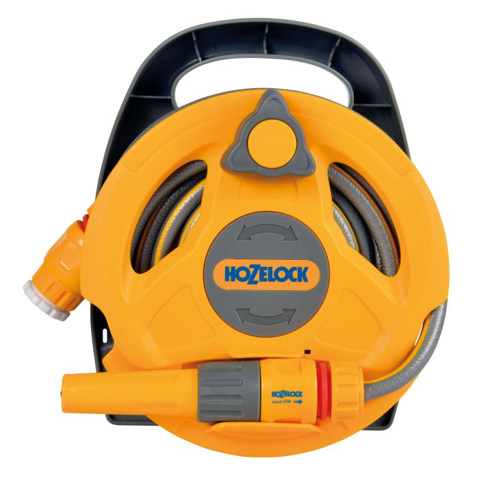 Hozelock 2427 Micro Reel 10m plastic compact open hose reel