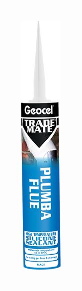 Geocel Trade Mate Plumba Flue 310ml red silicone sealant cartridge