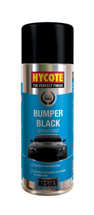 Hycote XUK230 400ml Black Bumper Paint Aerosol