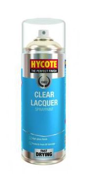Hycote XUK0232 400ml Clear Lacquer Aerosol with high gloss finish