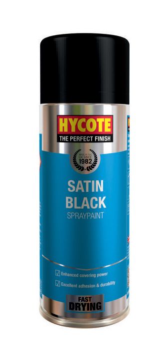 Hycote XUK0271 400ml aerosol satin black paint