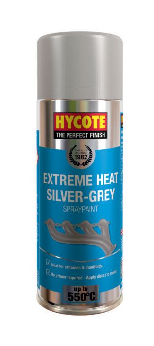 Hycote XUK1009 Extreme Heat VHT 400ml Aerosol in silver grey