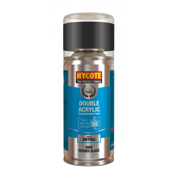 Hycote XDBM404 BMW Cosmos Black Metallic 150ml automotive paint aerosol