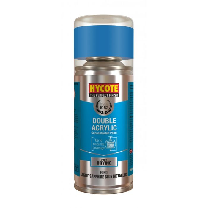 Hycote XDFD248 Ford Light Sapphire Blue Metallic 150ml automotive paint aerosol