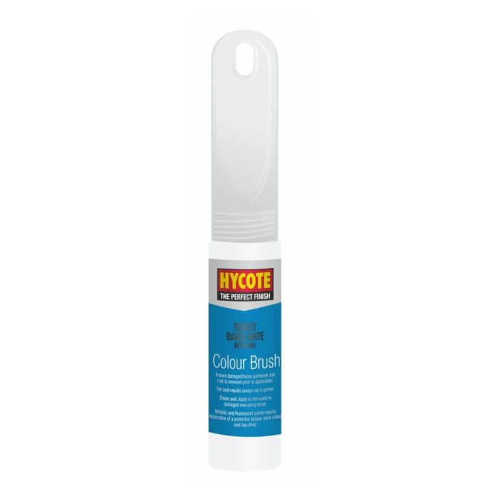 Hycote XCPE501 Peugeot Bianca White touch-up paint bottle, 12.5ml