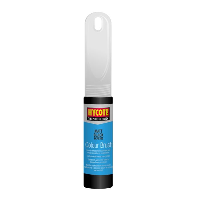 Hycote XCPB305 touch-up brush paint in matt black, 12.5ml