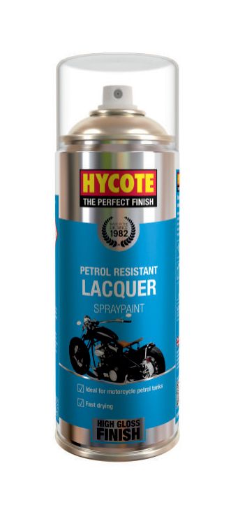 Hycote XUK435 Petrol Resistant Lacquer Aerosol 400ml high gloss finish
