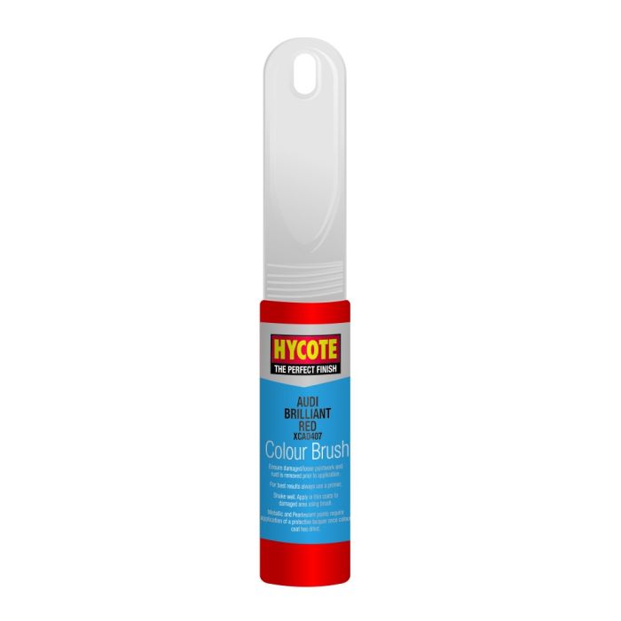 Hycote XCAD407 Audi Brilliant Red 12.5ml touch-up brush in brilliant red